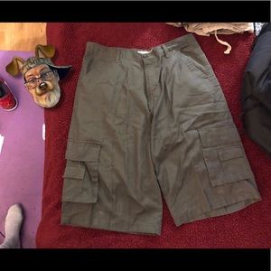 Denim & Rivets Cargo Shorts Mens Velcro Pockets Size 36